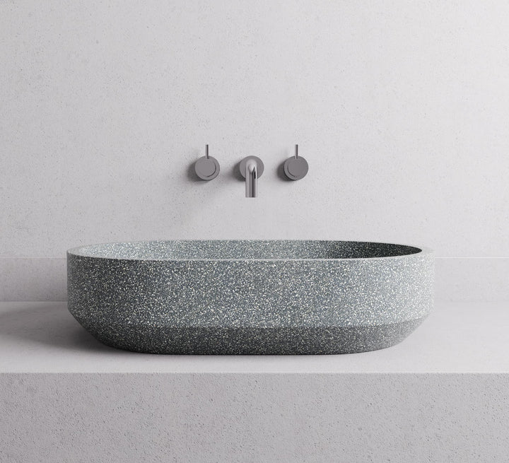 Eden Oval basin — Grey terrazzo lifestyle (large)