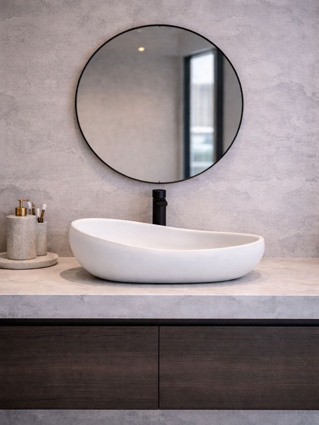 Eva above counter basin — front view