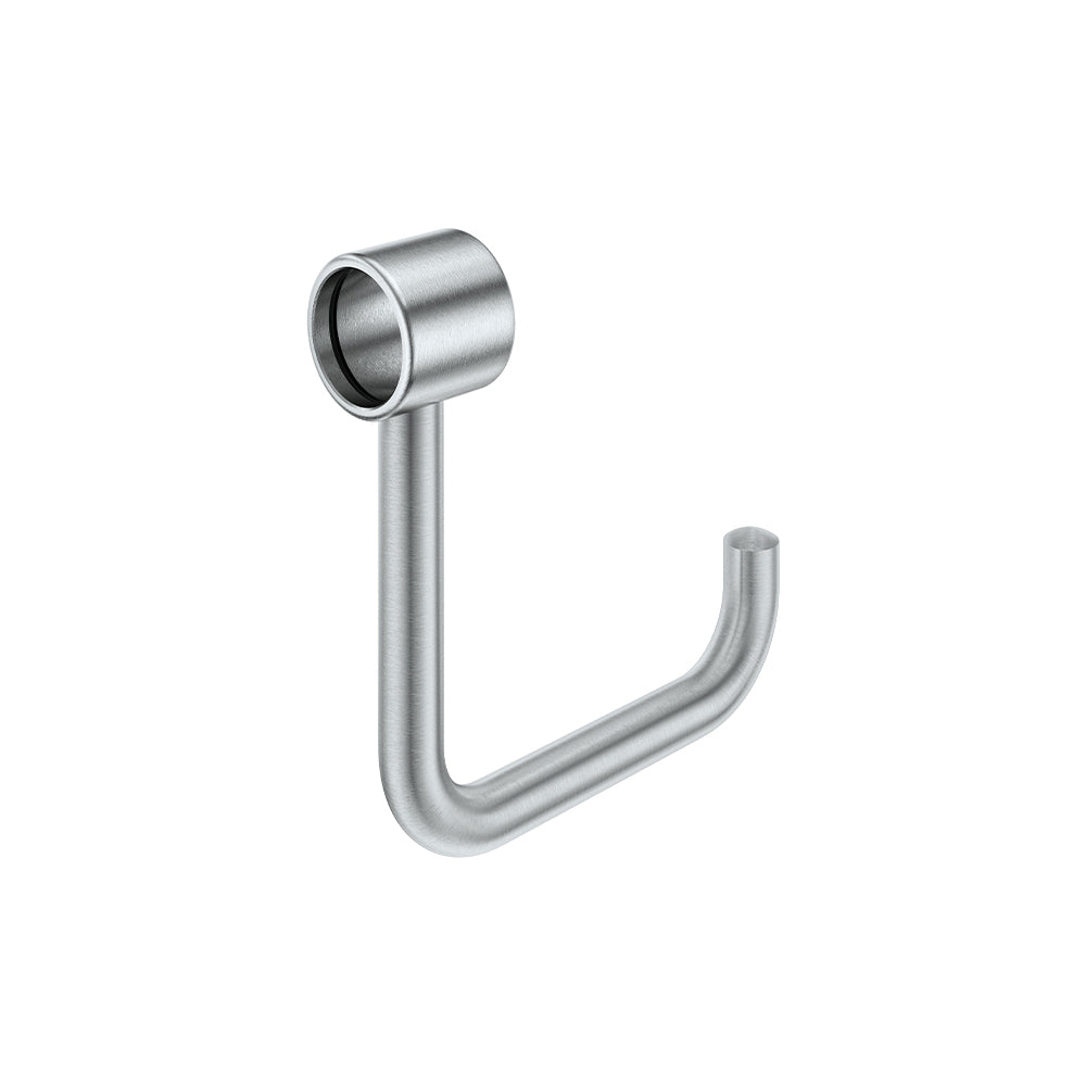 Care Roll Holder for Grab Rail - Brushed Stainless Steel