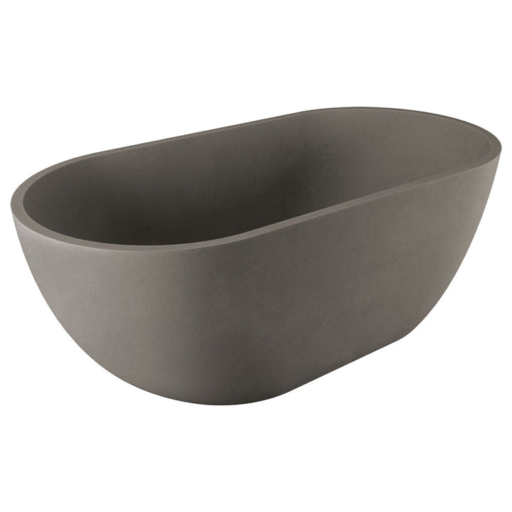 Jada Concrete Bath, 1500mm - Warm Grey