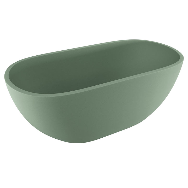 Jada Concrete Bath, 1500mm - Sage