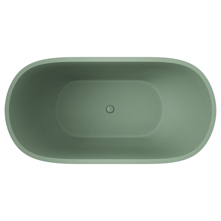 Jada Concrete Bath, 1500mm - Sage - Fienza image 3