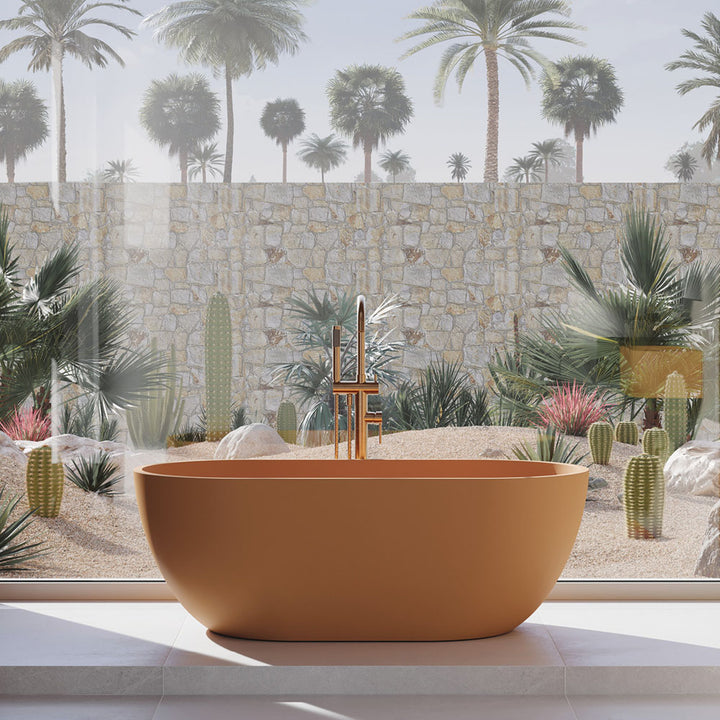 Jada Concrete Bath, 1500mm - Tuscan - Fienza image 4