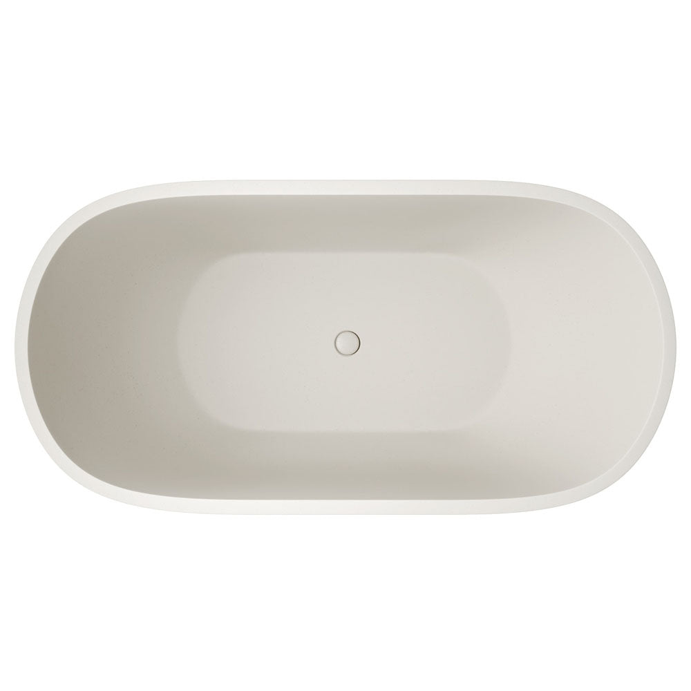 Jada Concrete Bath, 1500mm - Warm White - Fienza image 3