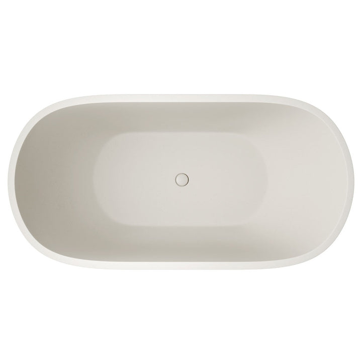 Jada Concrete Bath, 1500mm - Warm White - Fienza image 3