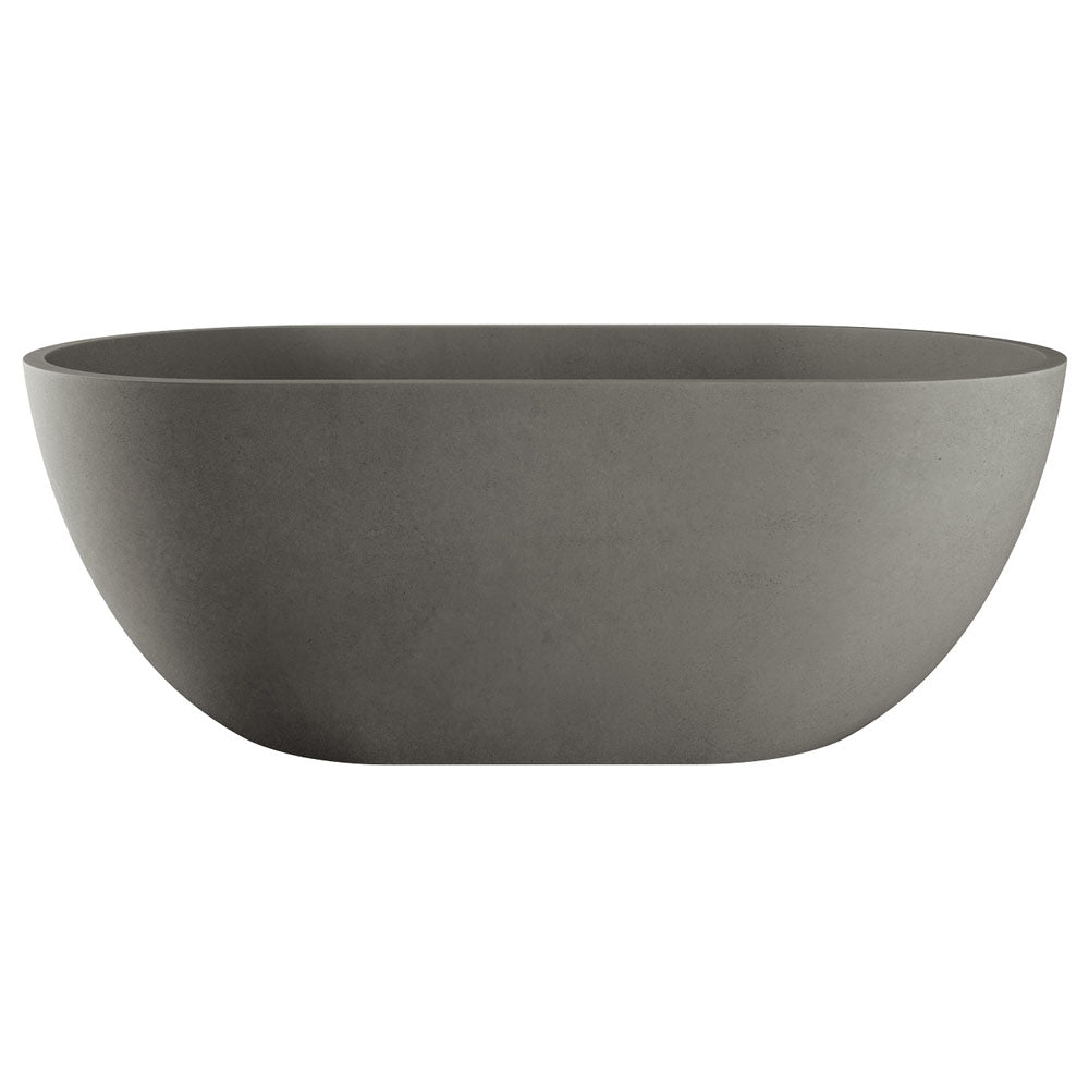 Jada Concrete Bath, 1500mm - Warm Grey - Fienza image 2