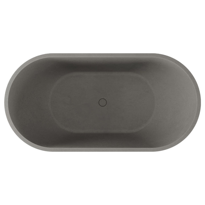 Jada Concrete Bath, 1500mm - Warm Grey - Fienza image 3