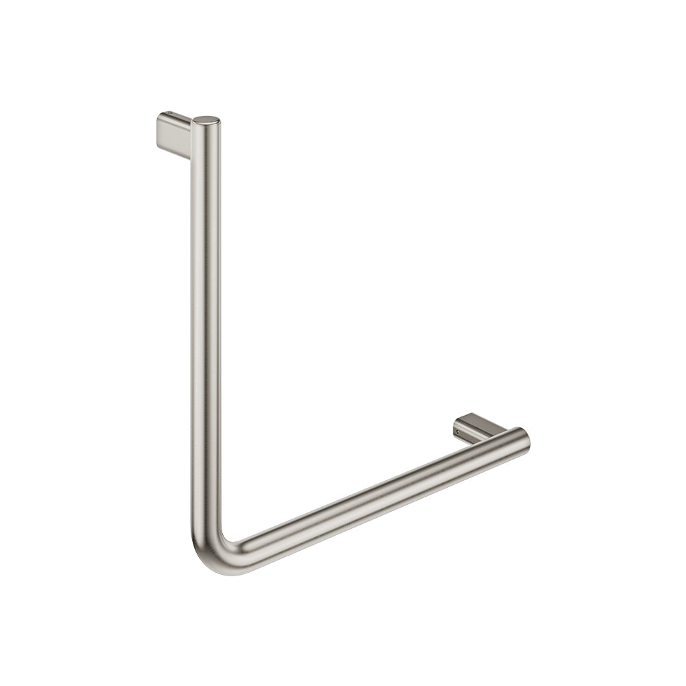 90 Degree Care Slimline Ambulant Care Hand Grab Rail - Brushed Nickel