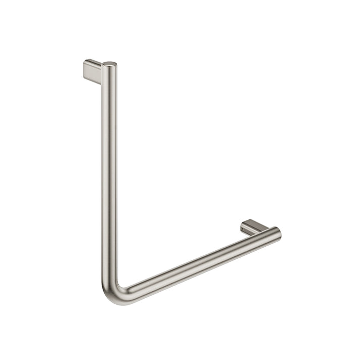 90 Degree Care Slimline Ambulant Care Hand Grab Rail - Brushed Nickel