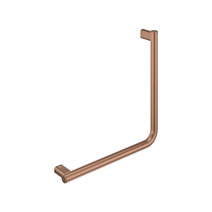 90 Degree Care Slimline Ambulant Care Hand Grab Rail - Brushed Copper