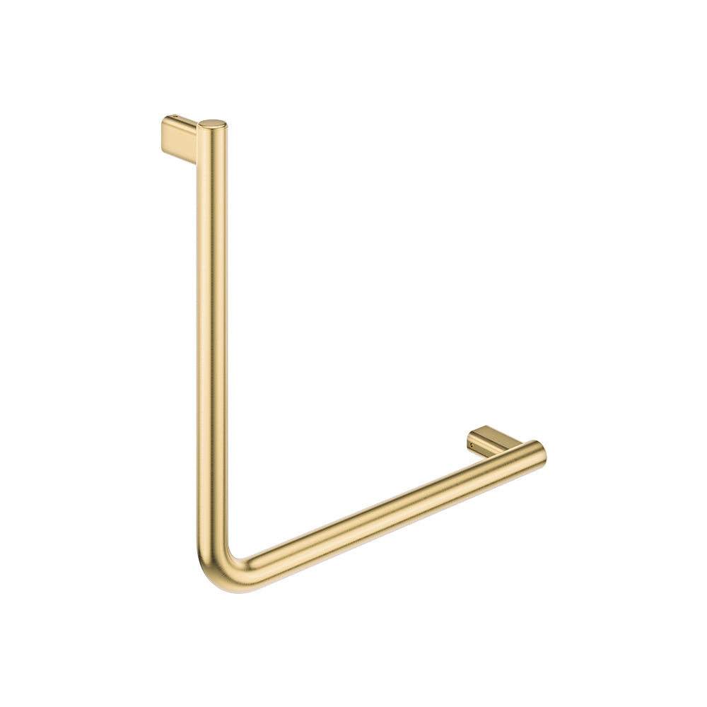 90 Degree Care Slimline Ambulant Care Hand Grab Rail - Urban Brass