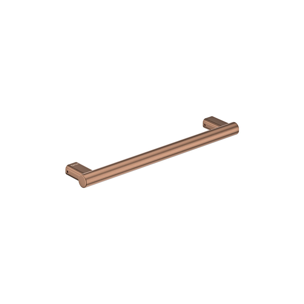 Care Slimline Hand Grab Rail, 450mm - Brushed Copper
