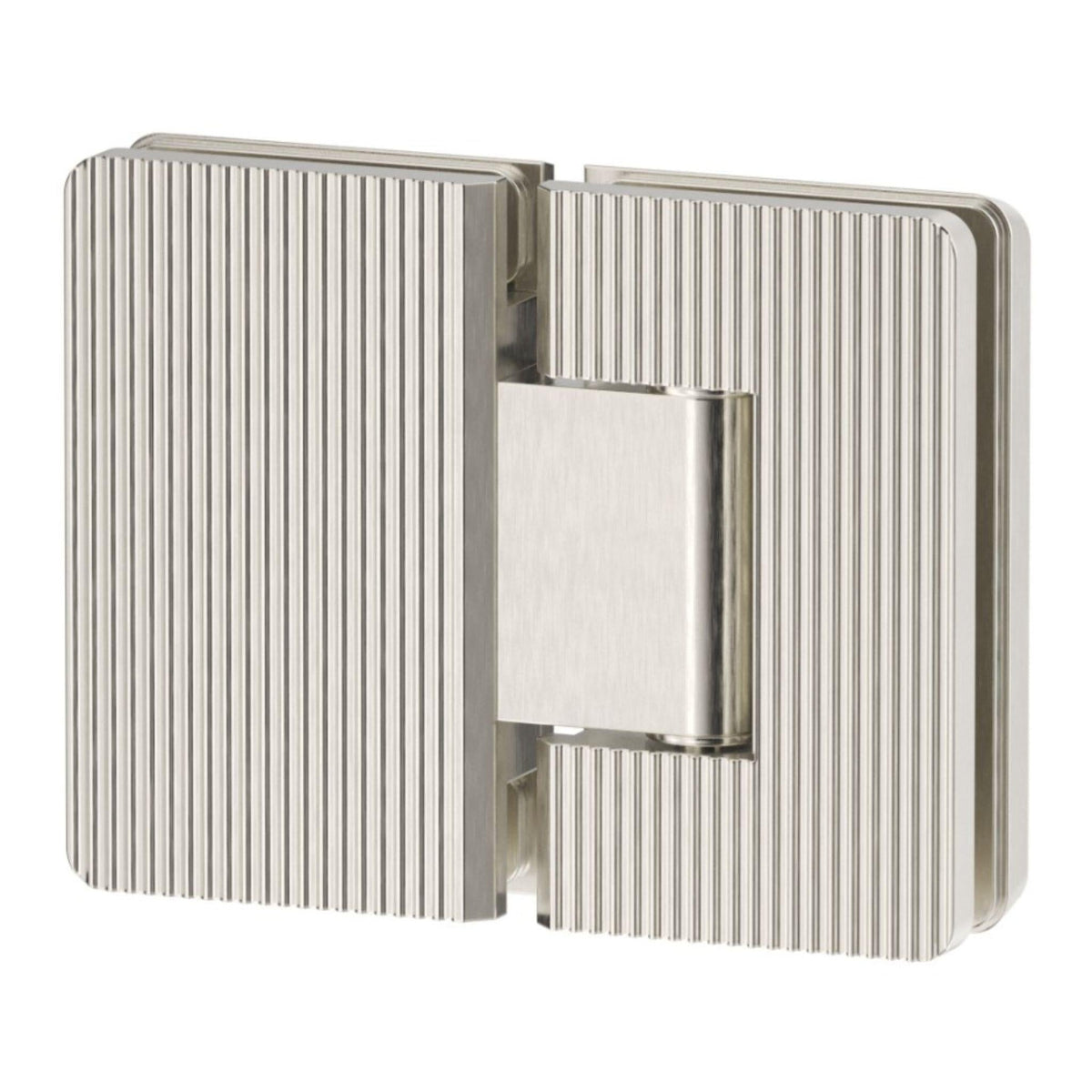 Shower Screen Hinge - Fluted - Glass To Glass - BN