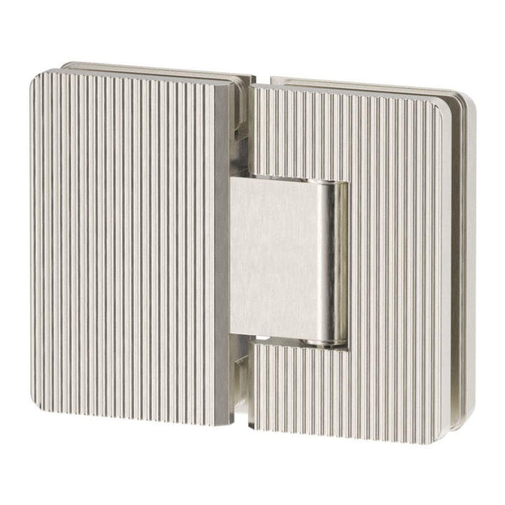 Shower Screen Hinge - Fluted - Glass To Glass - BN
