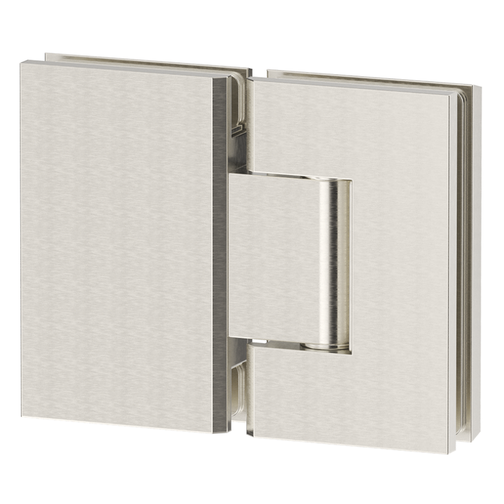 Shower Screen Hinges Glass To Glass - Brushed Nickel