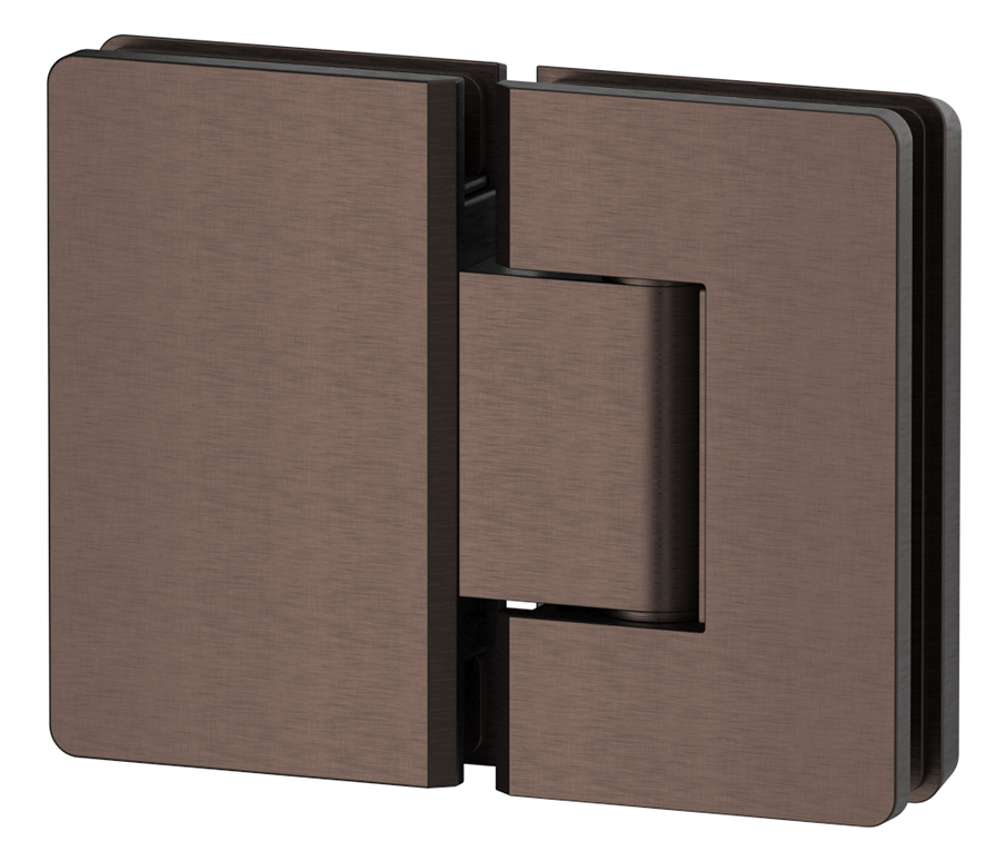 Shower Screen Hinge - Glass To Glass - Dusk Bronze