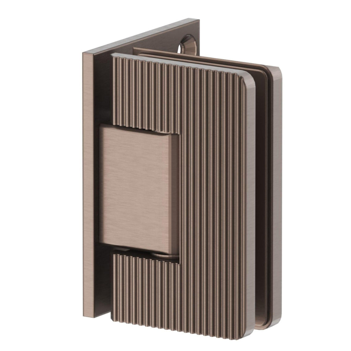 Shower Screen Hinge - Fluted - Glass To Wall - DB