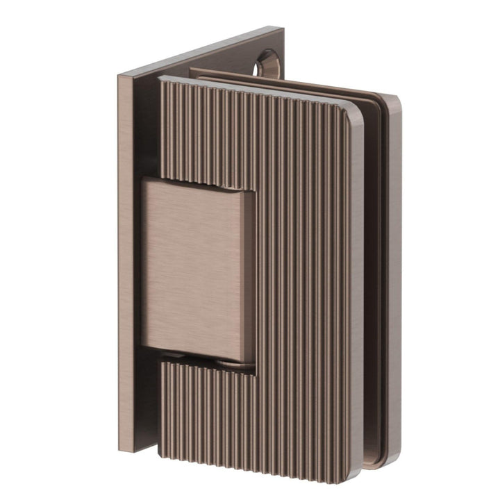Shower Screen Hinge - Fluted - Glass To Wall - DB