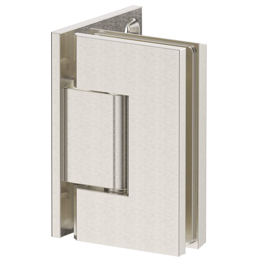 Shower Screen Hinge Glass To Wall - Brushed Nickel