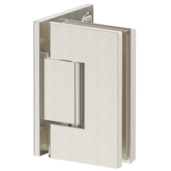 Shower Screen Hinge Glass To Wall - Brushed Nickel