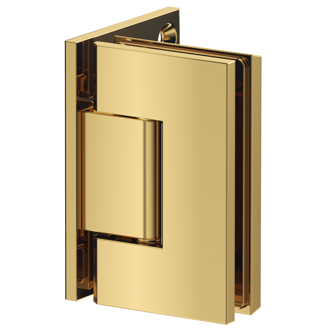 Shower Screen Hinge Glass To Wall - Shiny Gold