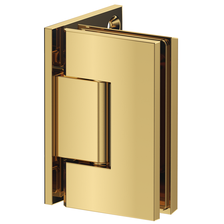 Shower Screen Hinge Glass To Wall - Shiny Gold