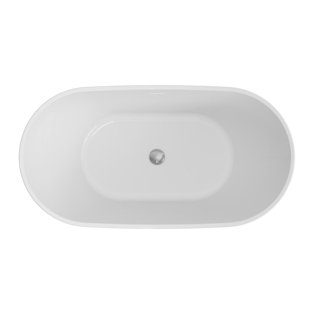 Paola Freestanding Acrylic Bath with Overflow, 1500mm - Fienza image 3