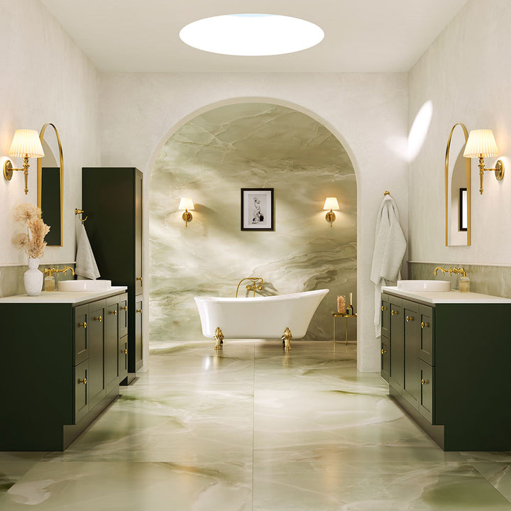 Clawfoot Freestanding Acrylic Bath, 1700mm, Urban Brass Feet - Fienza image 7