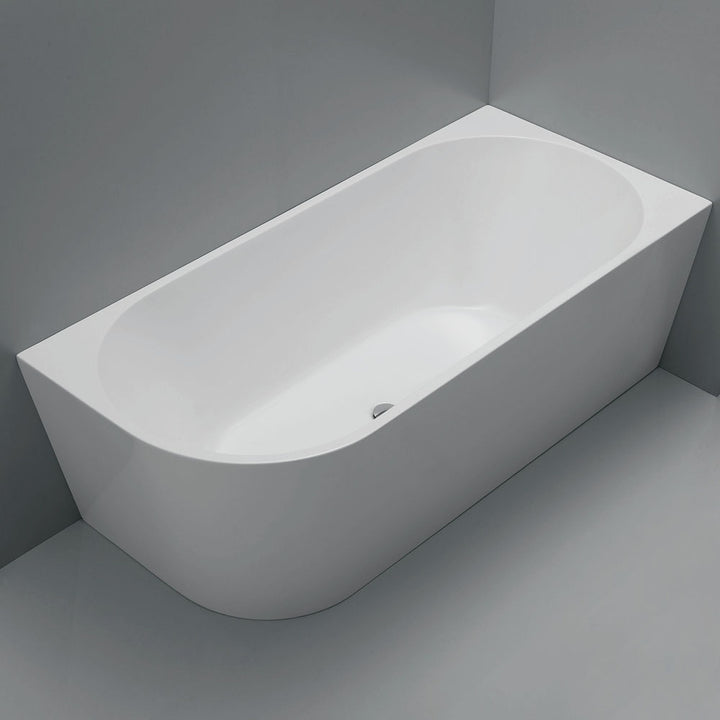 Isabella Left-Hand Acrylic Corner Bath, Matte White, 1700mm - Fienza image 2