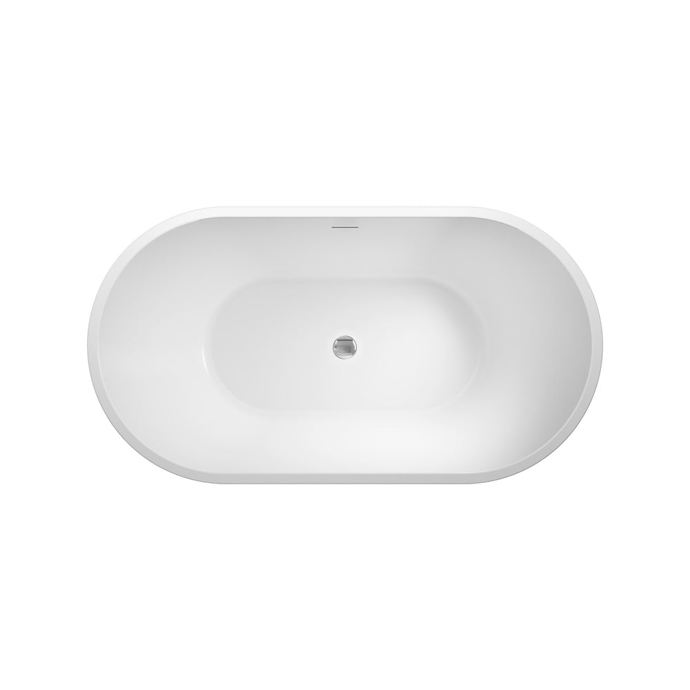 Austin Freestanding Acrylic Bath with Overflow, 1300mm - Fienza image 3