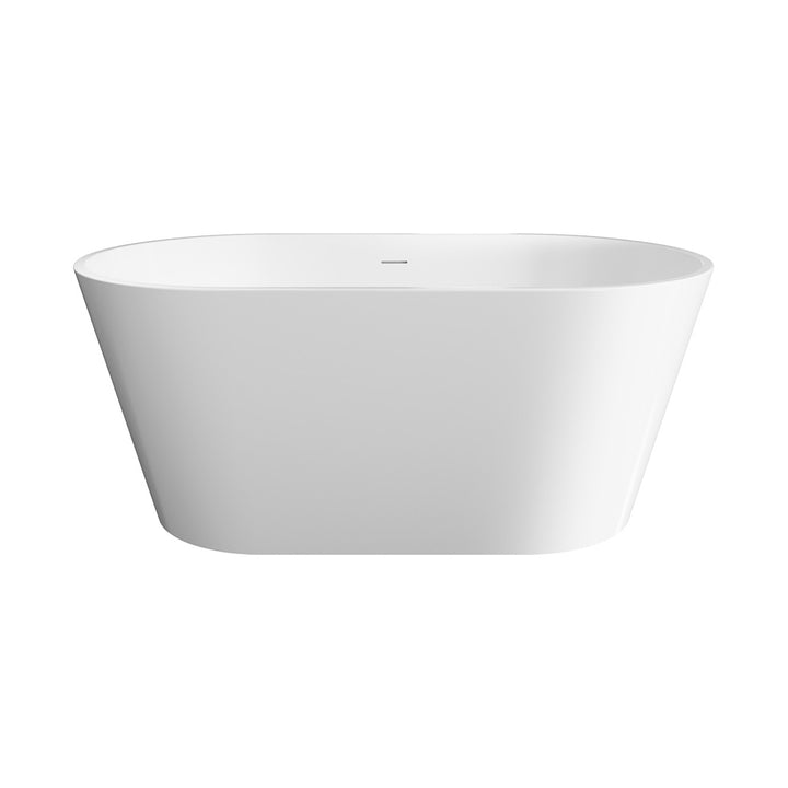 Austin Freestanding Acrylic Bath with Overflow, 1400mm - Fienza image 2