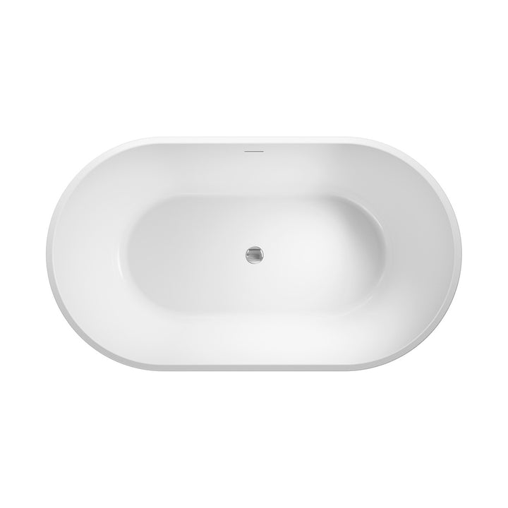 Austin Freestanding Acrylic Bath with Overflow, 1400mm - Fienza image 3