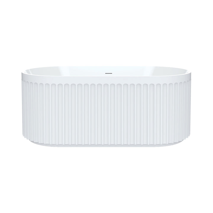 Eleanor Freestanding Acrylic Bath with Overflow, 1500mm - Fienza image 2