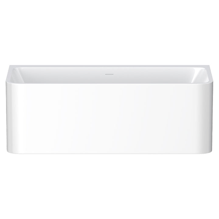 Delta Back-To-Wall Acrylic Bath with Overflow, 1700mm - Fienza image 2