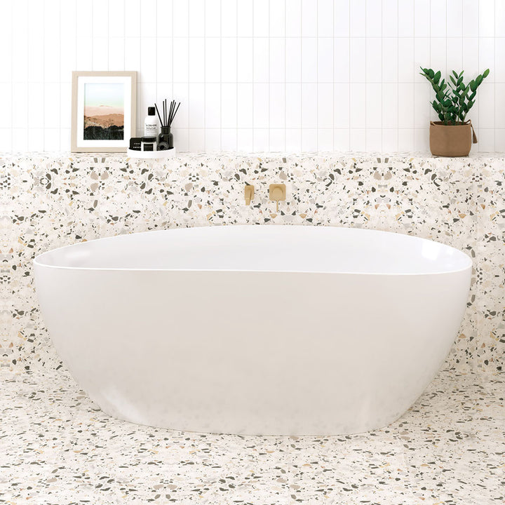 Dayo Freestanding Acrylic Bath, 1700mm - Fienza image 4