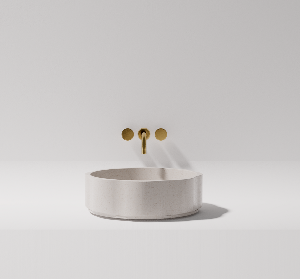 Flora above counter basin — front view