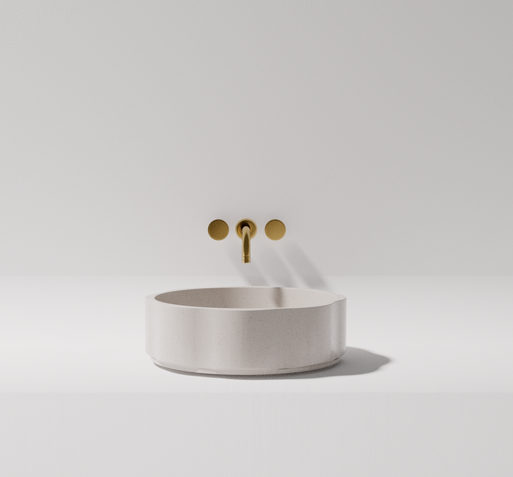 Flora above counter basin — front view