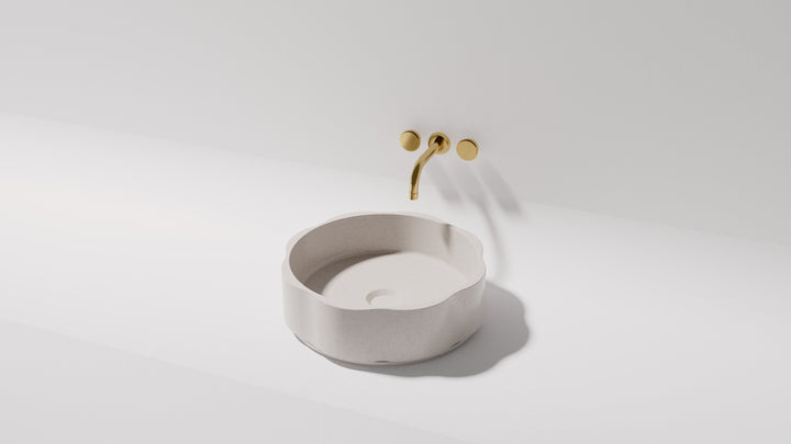 Flora above counter basin — side view