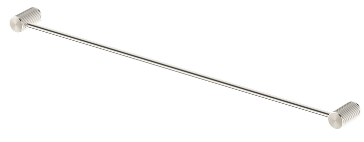 Mica Fluted Single Towel Rail 800mm - Brushed Nickel