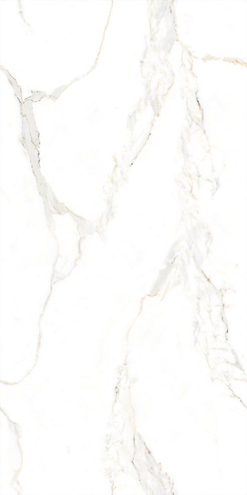 Euromarmo Calacatta Gold Porcelain Tile tile face, 1200 x 600 mm