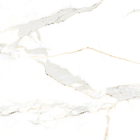 Euromarmo Calacatta Gold Porcelain Tile tile face, 600 x 600 mm