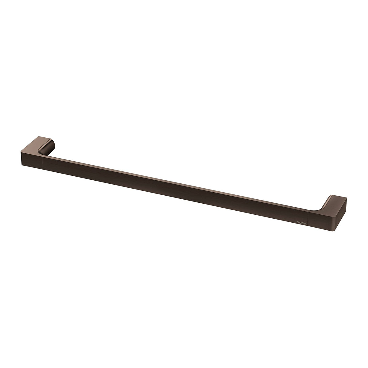 Gloss Single Towel Rail 600mm - Brushed Bronze