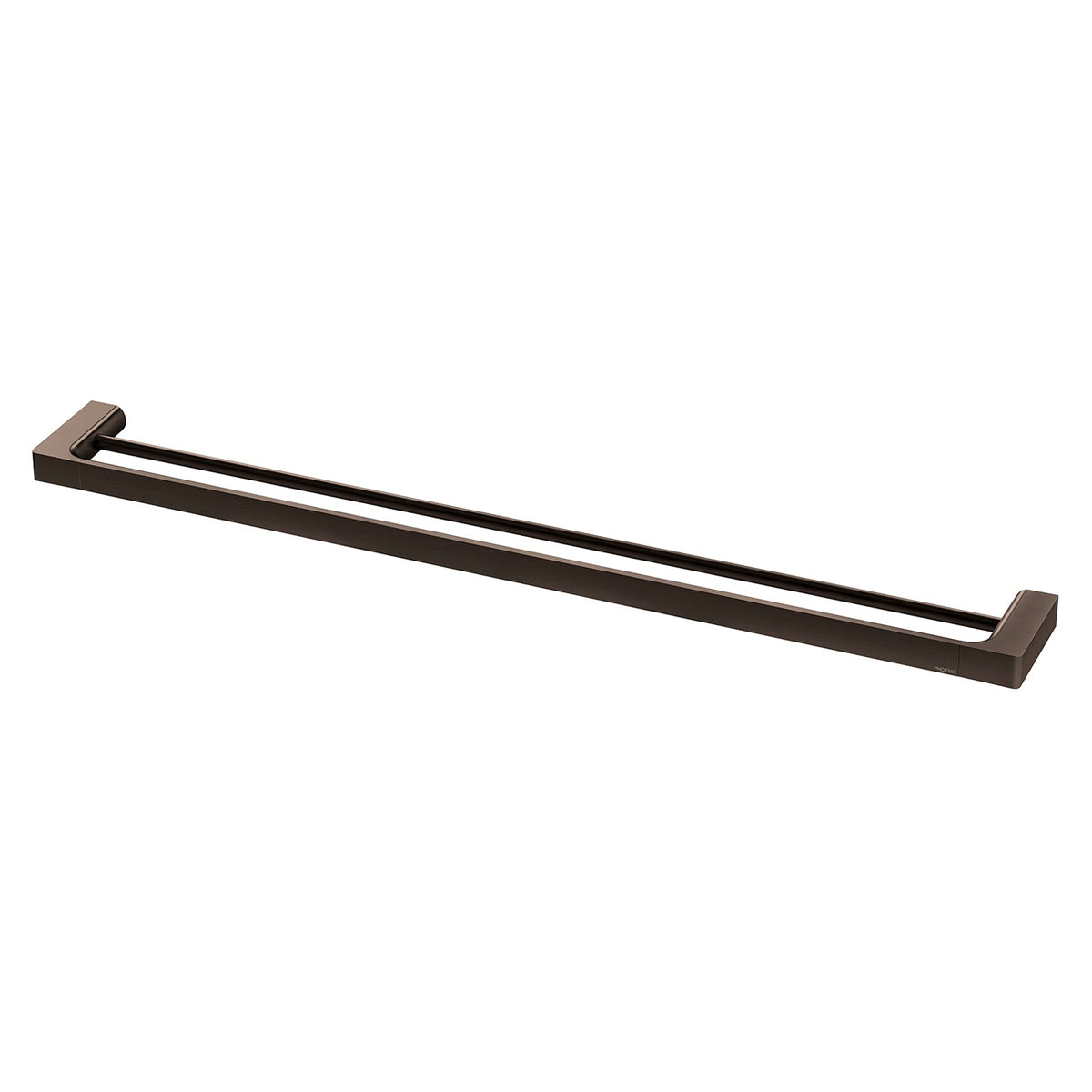 Gloss Double Towel Rail 800mm - Brushed Bronze