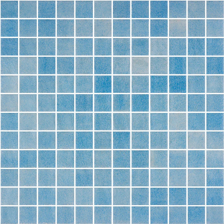 Genuine Light Blue Glass Pool Mosaic tile face