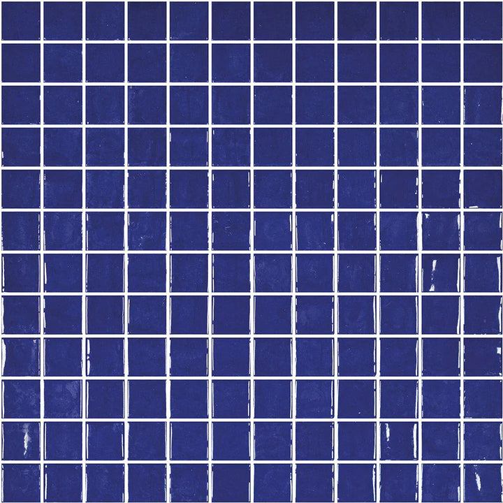 Genuine Midnight Blue Glass Pool Mosaic tile face