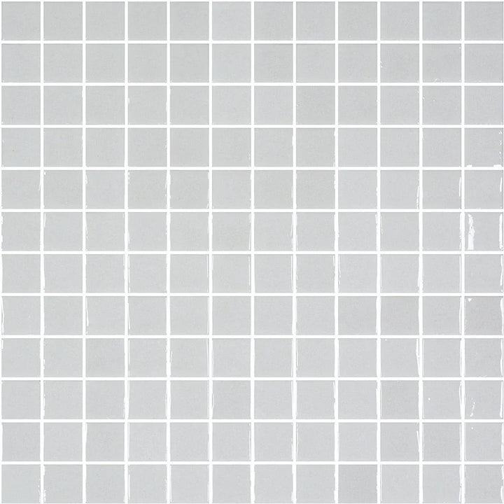 Genuine Snow White Glass Pool Mosaic tile face