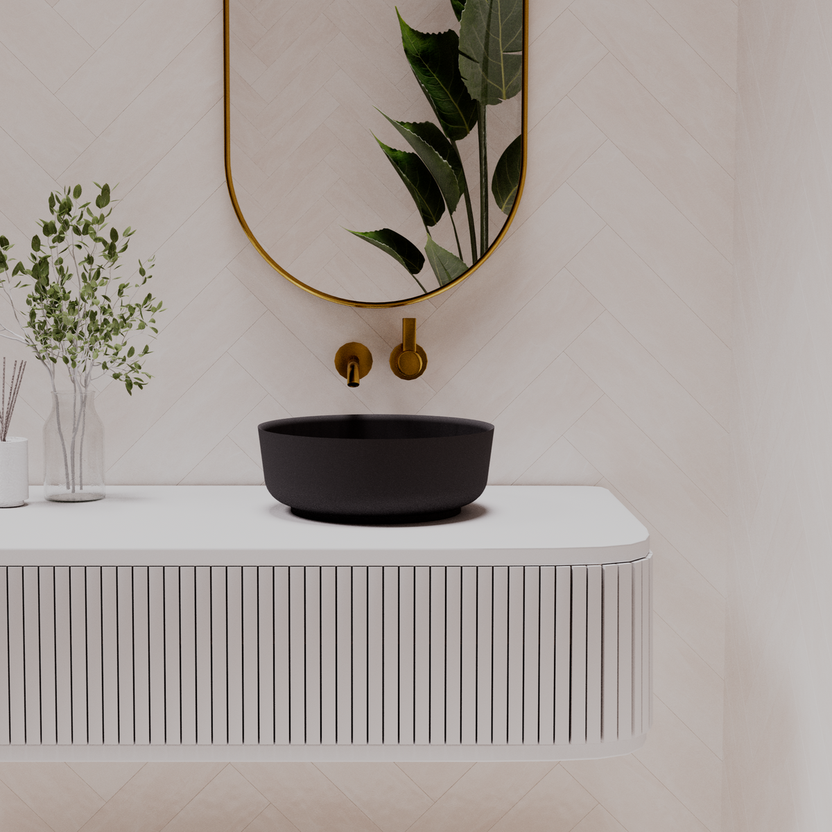 Georgia above counter basin — front view