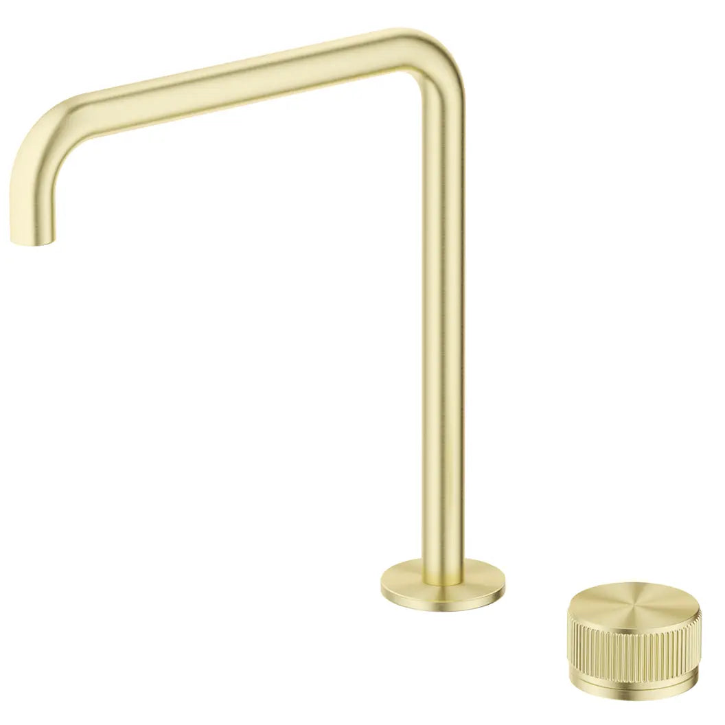 Mica Fluted Soft-Square Hob Sink/Basin Mixer Set