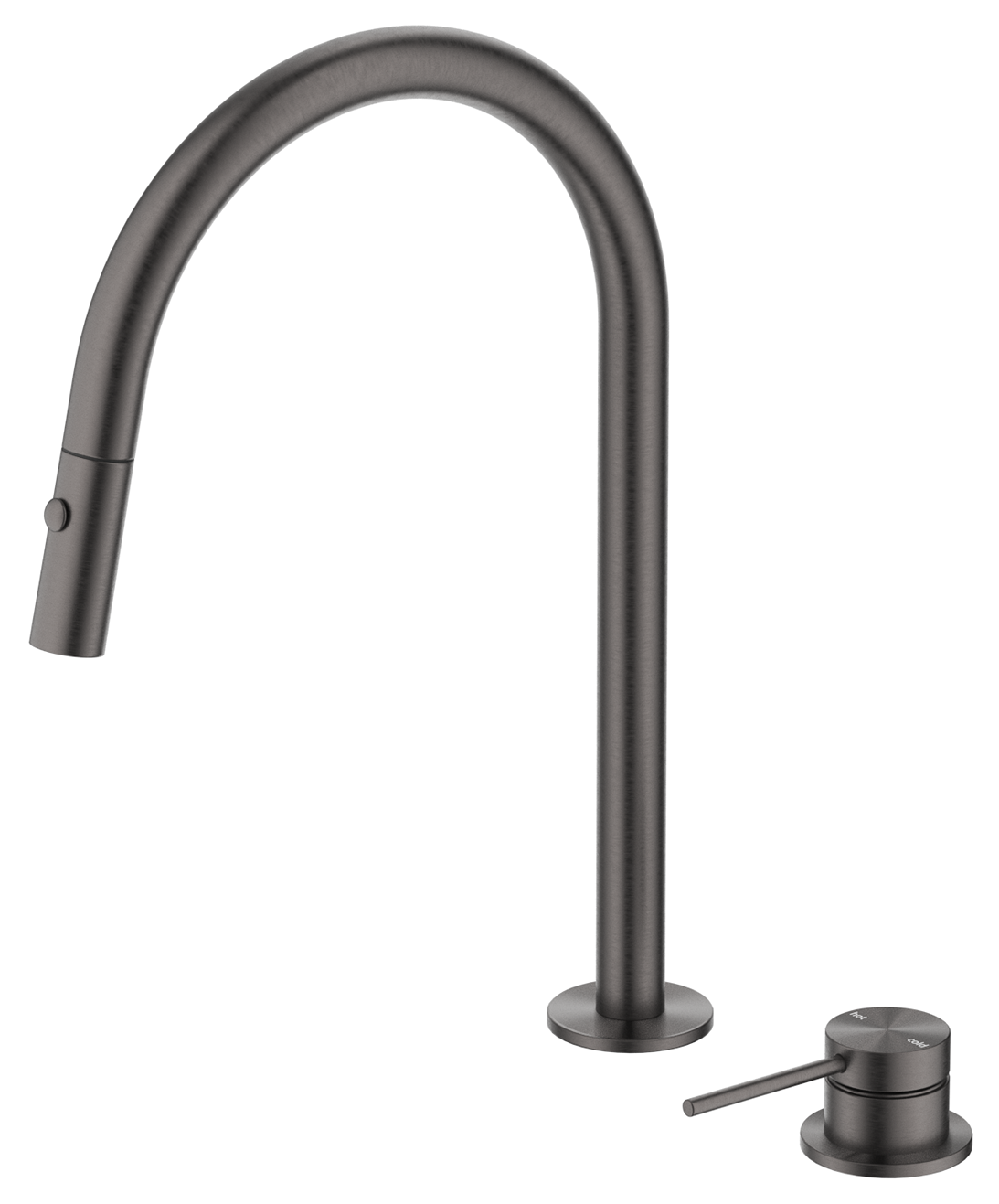 Mica Pull-Out Hob Mixer Set - Gunmetal