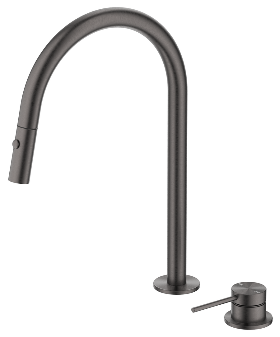 Mica Pull-Out Hob Mixer Set - Gunmetal